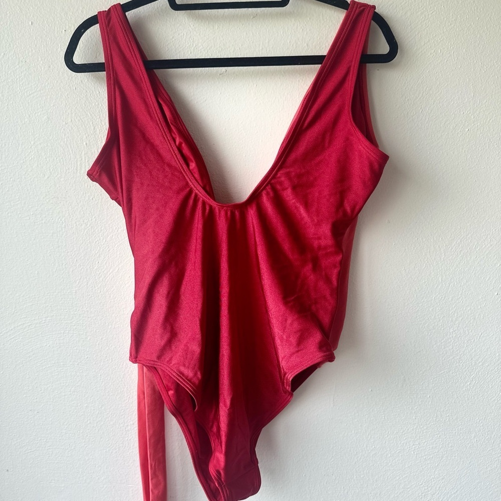 Cupshe Macie Color Block Side Tie One Piece Swimsuit XXL - Picture 4 of 12